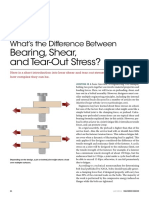 Differences Between Bearing, Shear & Tear-Out Stresses