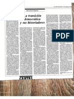 Morán, Gregorio. La Transición Democrática y Sus Historiadores. Articulo de Opinión Del País. 15.04.1992