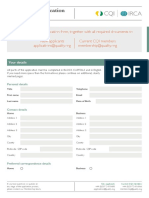 CQP Application Form PDF