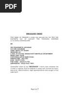 Family Property Release Deed Template | PDF | Property | Deed