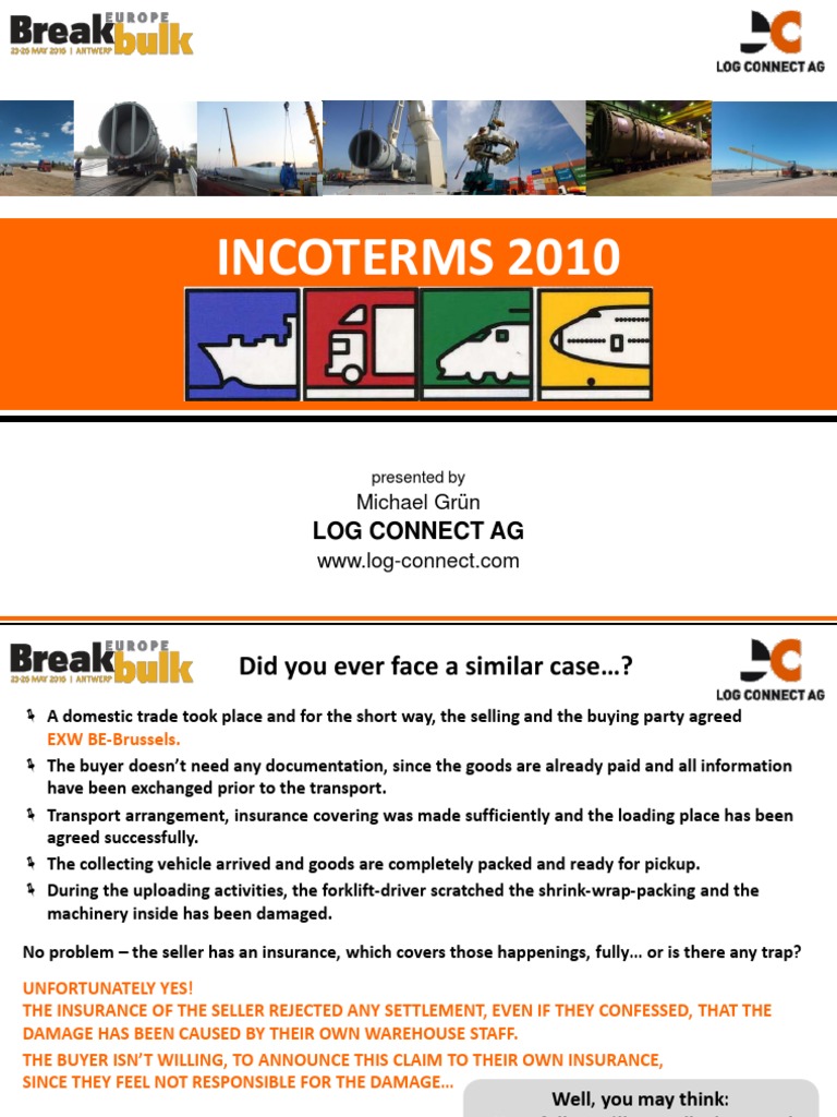 Incoterms 2010: Log Connect Ag | PDF | Business Law | Service Industries