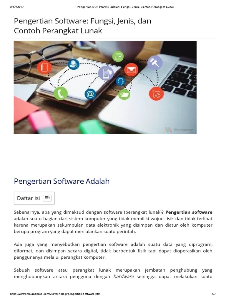 Pengertian dan Fungsi Software | PDF | Bisnis