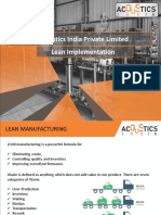 Acoustics India Private Limited Lean Implementation