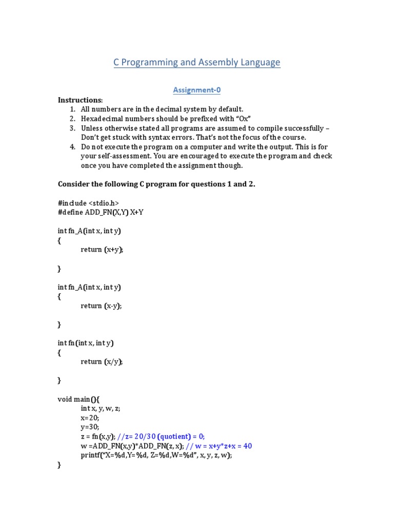 C Language Subroutine C Programming Language