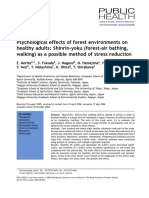 Psychological Effects of Forest Environments on Healthy Adults...