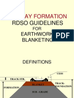 RDSO Guidelines for Railway Formation Earthwork and Blanketing