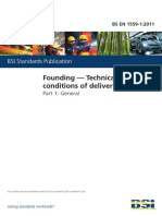 BS EN 1559-1-2011 Founding - Technical Conditions of Delivery PDF