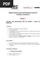 Regras de normalização de trabalhos da FATEC (ABNT)