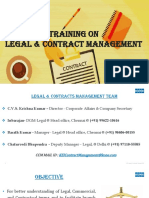 Training On Legal & Contract Management 2019