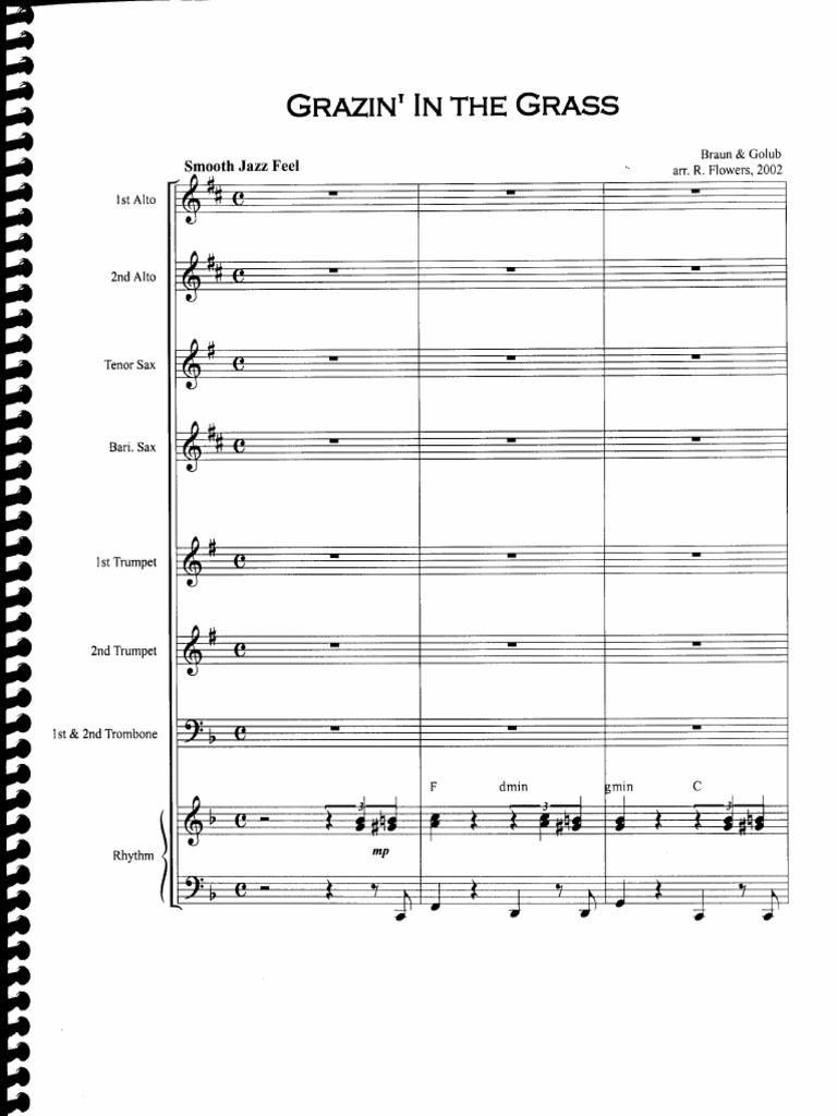 Grazing in The Grass Score PDF
