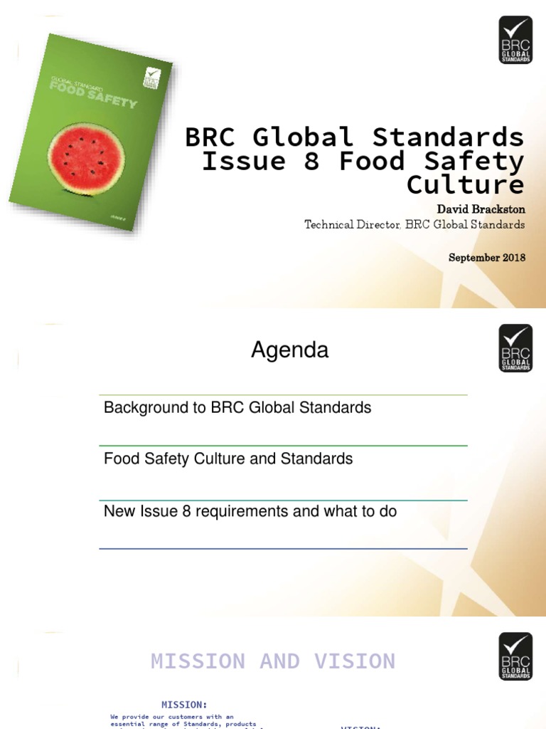 BRC Food Culture Food Safety Audit