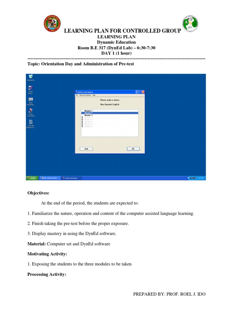 Controlled Group Learning Plan Overview Pdf Textiles Energy