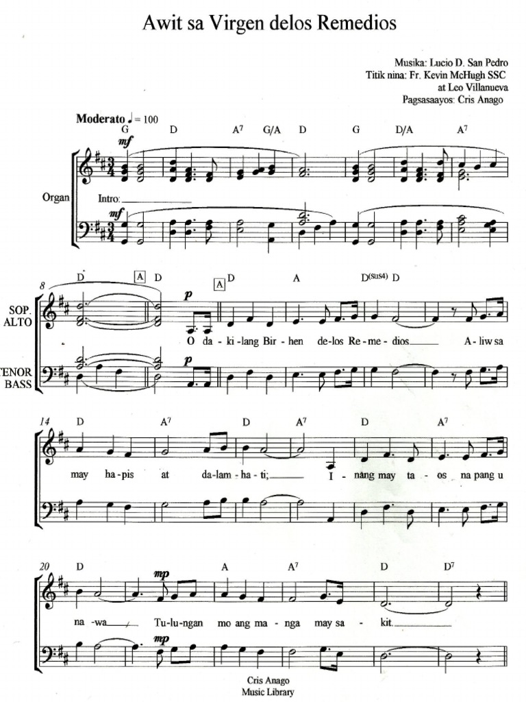 Awit Sa Birheng Delos Remedios New PDF | PDF