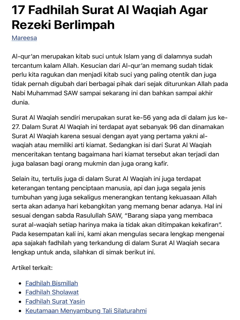 Download 88+ Contoh Surat Al Waqiah Kalam Terbaru Gratis