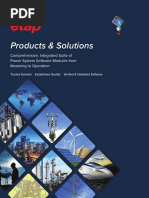 Products & Solutions: Comprehensive, Integrated Suite of Power System Software Modules From Modeling To Operation