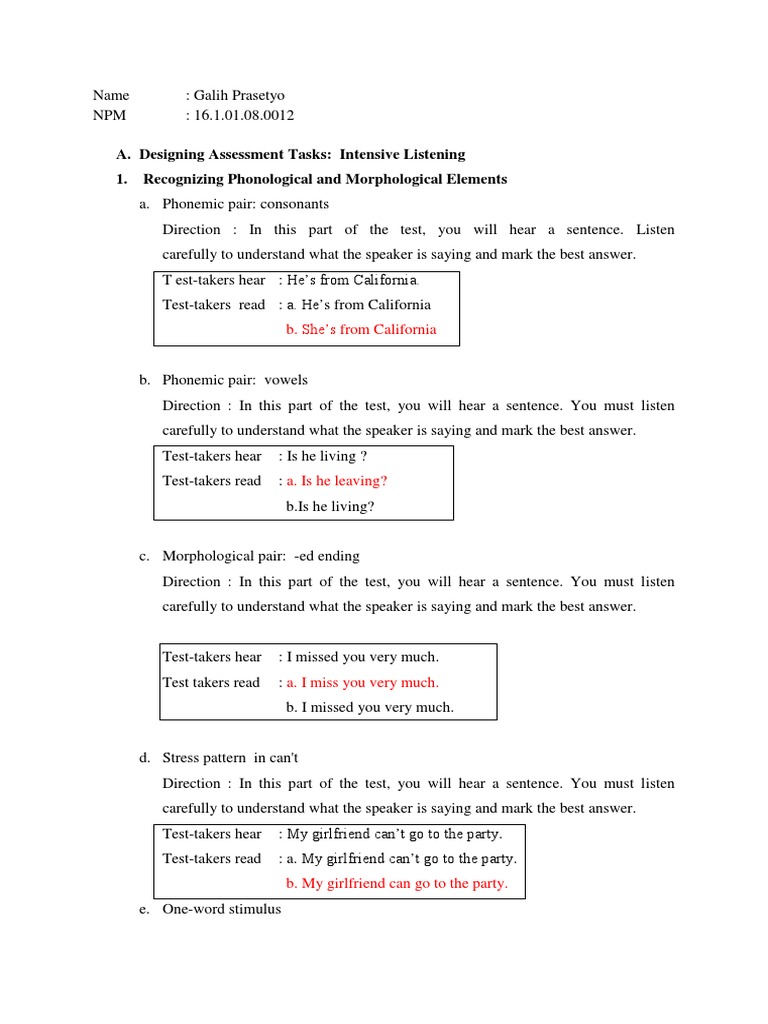 Designing Listening Task Sma Guitars Phoneme