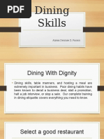 Dining Skills: Alyssa Dennise D. Pacson