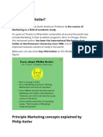Who Is Philip Kotler?: Marketing As A Field of Academic Study