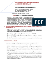 Procedimiento para La Elaboración Del Trabajo de Investigación