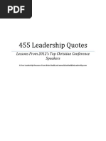 455 Leadership Quotes: Lessons From 2012's Top Christian Conference Speakers