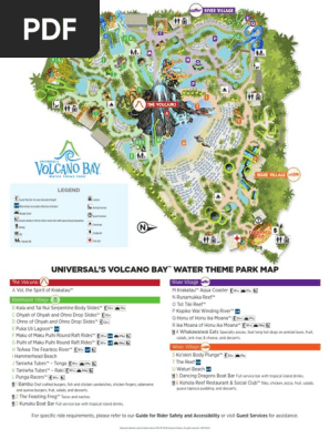 Volcano Bay Map Pdf Volcano Bay Park Map | Pdf | Foods | Leisure