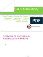 Food Fraud & Authenticity Masterclass in Amsterdam