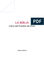 LA BIBLIA Libro Del Pueblo de Dios