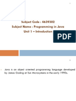 Java Programming Introduction