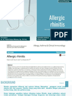 Allergic Rhinitis: Preceptor: Dr. Dr. Fatah Satya Wibawa, Sp. THT-KL