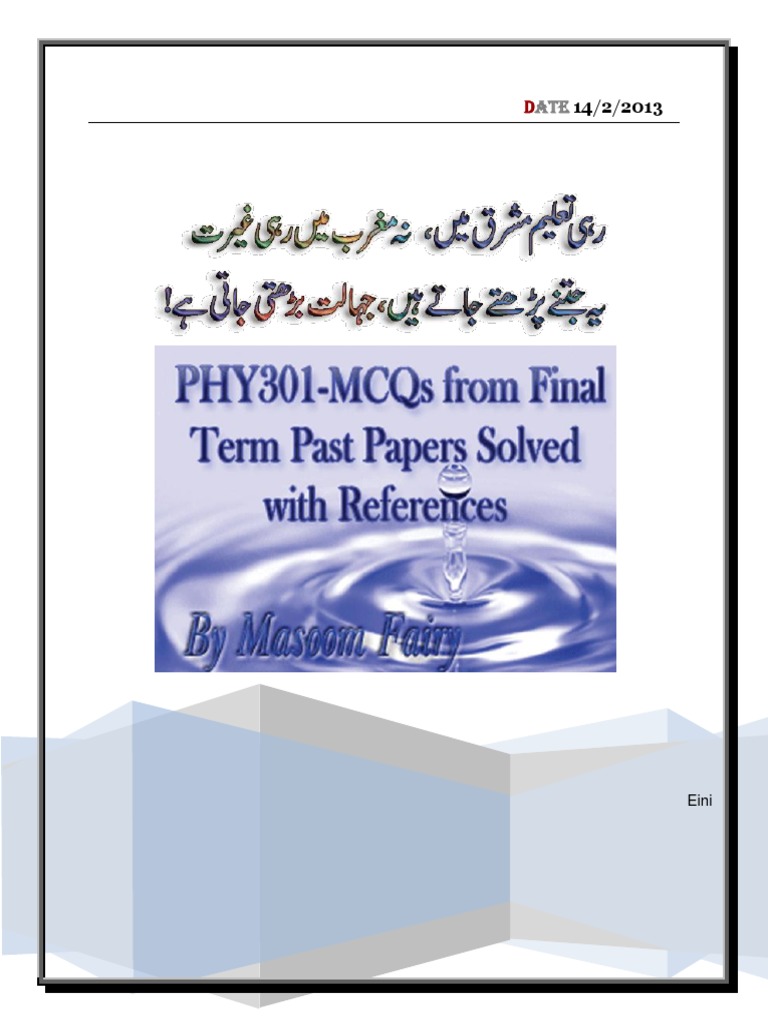 Phy301.Final Mcqs PDF Rectifier Bipolar Junction Transistor