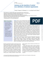 Evidence-Based Consensus On The Insertion of Central Venous Access Devices: Definition of Minimal Requirements For Training