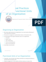 Functional Units of An Organization Lec 5