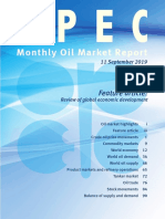 OPEC Oil Market Report - September, 2019 PDF