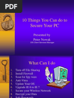 10 Things You Can Do To Secure Your