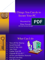 10 Things You Can Do To Secure Your