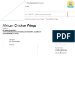 African Chicken Wings