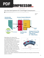 Dry Gas Seal Systems in Compressors | PDF | Valve | Bearing (Mechanical)