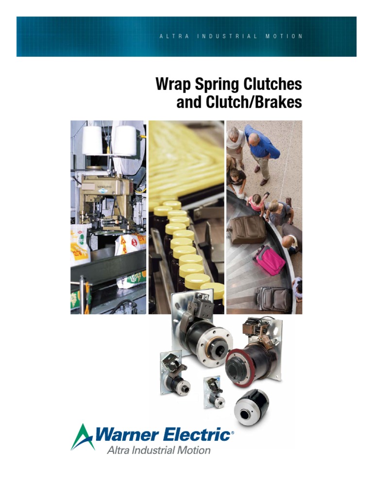 Wrap Spring Clutches PDF Clutch Machines