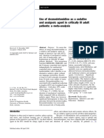 Use of Dexmedetomidine As A Sedative and Analgesic Agent in Critically Ill Adult Patients: A Meta-Analysis