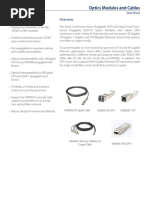 Optics Modules and Cables: Key Features