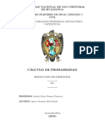 C Alculo de Probabilidad: Universidad Nacional de San Cristobal de Huamanga