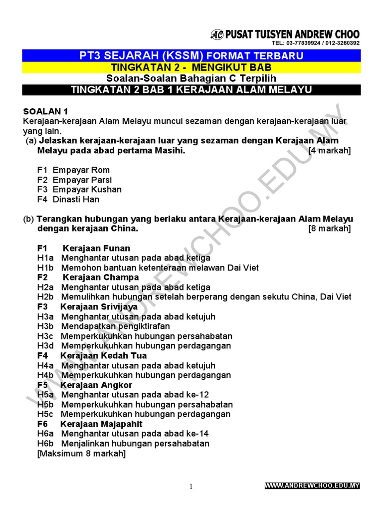 Sejarah Kssm Pdf Pdf