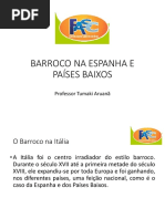 O BARROCO NA ESPANHA E PAÍSES BAIXOS