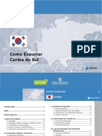 Coreias como exportar