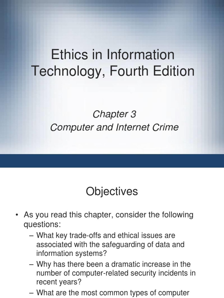 Computer and Internet Crime Ethics | PDF | Phishing | Computer Security