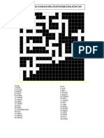 Fill The Crossword With A Past Participle Form of The Verb