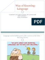 A Presentation For TOK On Language