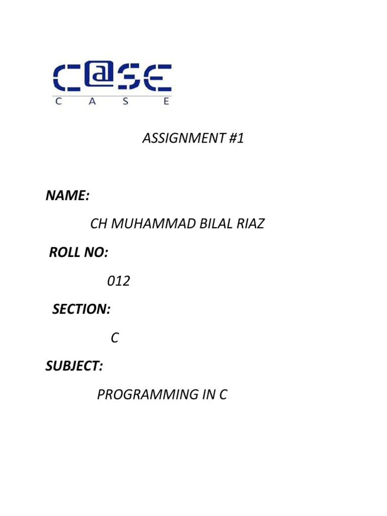 Assignment #1: Name | PDF