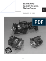 Series PAVC Variable Volume, Piston Pumps: Hydraulics