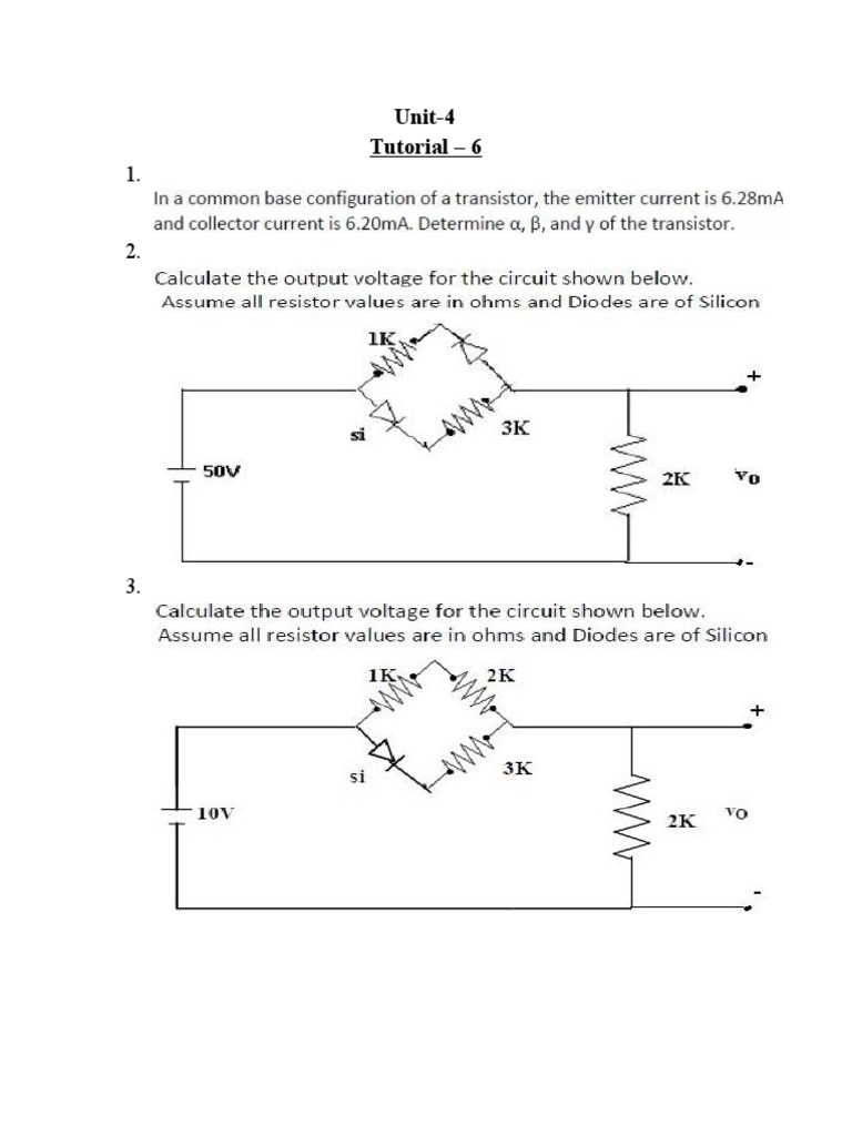 Unit-4 Tutorial - 6 | PDF